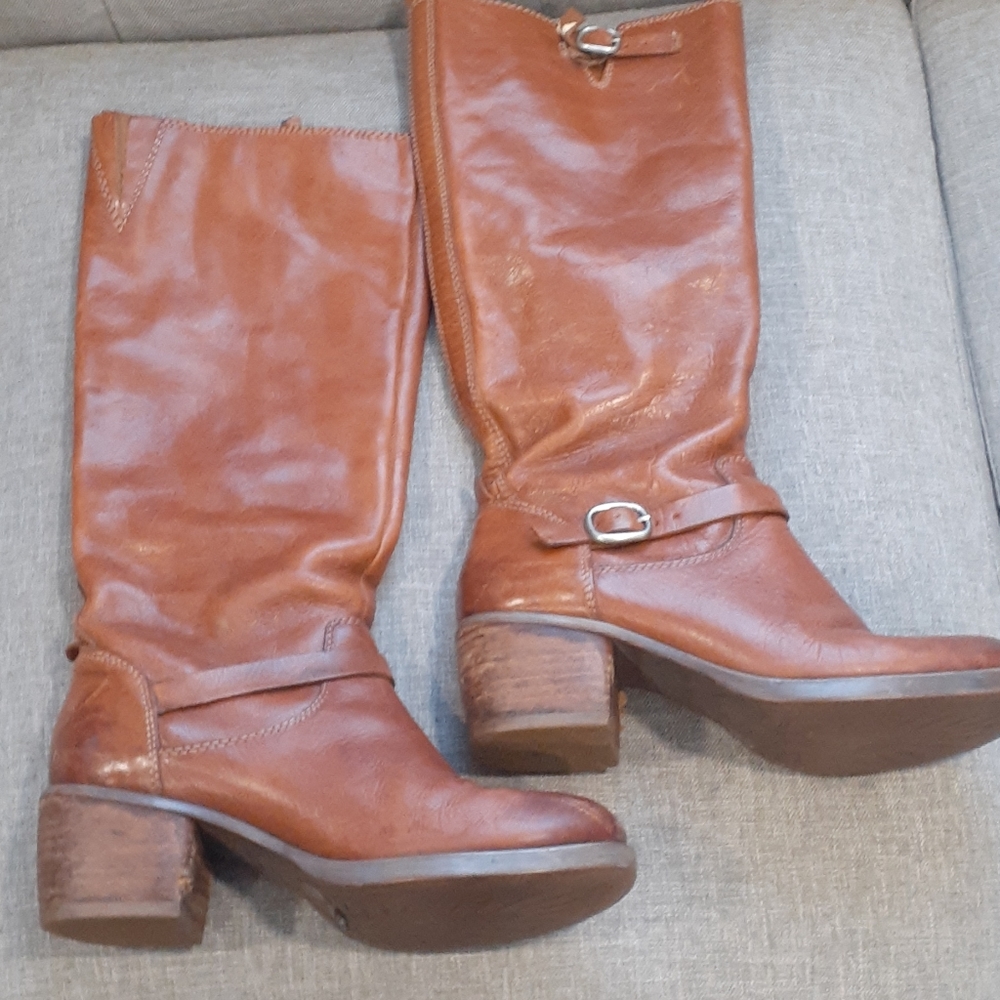 Lucky Brand long  leather boots size 7.5